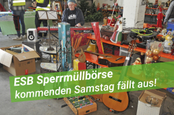 ESB Sperrmüllbörse fällt aus ESB-Sperrmüllbörse fällt aus