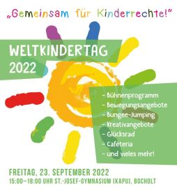  Weltkindertag 2022 in bocholt - Logo 