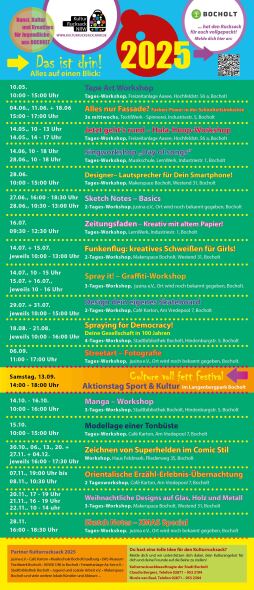 Auch in diesem Jahr steckt ein vielfältiges Programm im Kulturrucksack. Auch in diesem Jahr steckt ein vielfältiges Programm im Kulturrucksack.