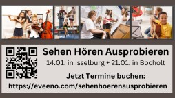 Sehen - Hören Ausprobieren Musikschule 2023 Sehen - Hören Ausprobieren: Die Musikschule stellt der Öffentlichkeit ihr Angebot vor.