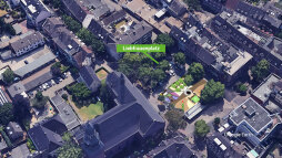 Stadtgarten Liebfrauenplatz 4 Ein Teil des Parkplatzes auf dem Liebfrauenplatz wird umfunktioniert.