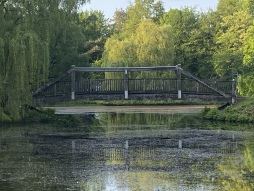  Die alte Rodelberg-Brücke wird durch eine neue stählerne Brücke gegen Jahresende 2023 ersetzt. 