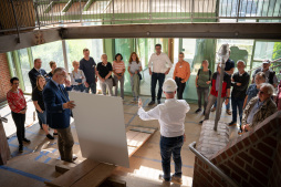  Im Juli kann die Baustelle am Berliner Platz von Interessierten besichtigt werden 