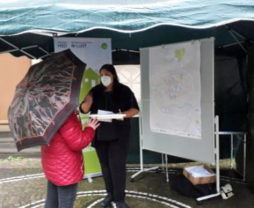  Im Bocholter Friedhofsviertel werden zurzeit die Bürgerinnen und Bürger befragt, 