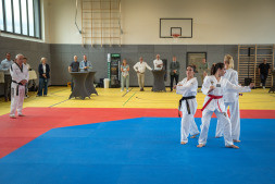 Die Taekwondo-Abteilung der Sportfreunde Lowick führten den Gästen ihr Können vor Die Taekwondo-Abteilung der Sportfreunde Lowick führten den Gästen ihr Können vor
