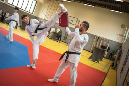 Die Taekwondo-Abteilung der Sportfreunde Lowick führten den Gästen ihr Können vor Die Taekwondo-Abteilung der Sportfreunde Lowick führten den Gästen ihr Können vor