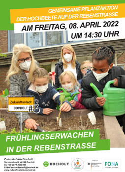  Am Freitag, 8. April, werden gemeinsam die Hochbeete auf der Rebenstraße bepflanzt. 