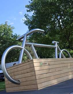 Fahrrad-Selfiepoint am Aasee Bocholt