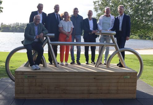 Fahrrad-Selfiepoint am Aasee Bocholt