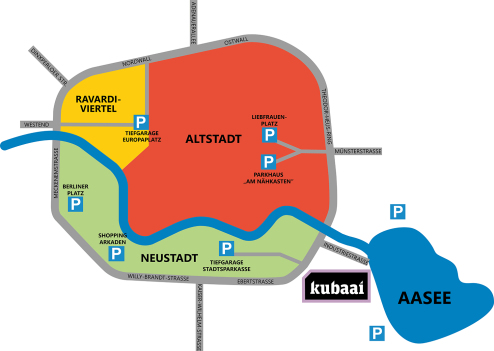 Kaart stadscentrum