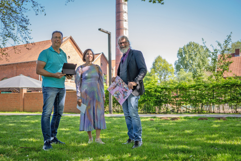 Bruno Wansing, Dr Britta Bley en Martin Schmidt, van links naar rechts - Foto: Nikolaus Kellermann