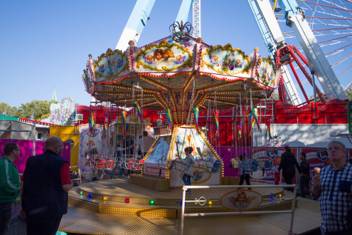 Barokke kettingcarrousel voor kinderen