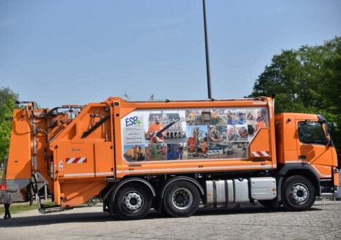 Achterlader vuilniswagen
