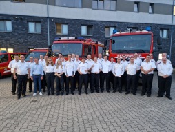 Er waren dit jaar veel blije gezichten op de algemene vergadering van de gemeentelijke brandweervereniging van Bocholt. Er werden veel promoties en onderscheidingen uitgereikt. 