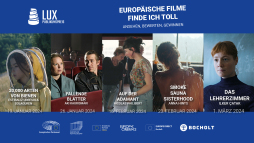 Grafische LUX Film Prijs Deze films zijn genomineerd voor de Europese LUX Filmprijs en worden binnenkort vertoond in de Bocholter Kinodrom.