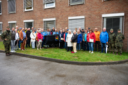 Bezoek aan de Schill kazerne op 9 september 2025, links: Luitenant-kolonel Arent