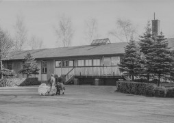 Historische foto van het stadsboskamp Boskamp Bocholt, november 1955 - Bron: Stadsarchief Bocholt, fotocollectie nr. 5853