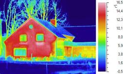 Thermogram Een energie-efficiënte renovatie kan zwakke punten in het huis wegwerken, vooral in oudere gebouwen.