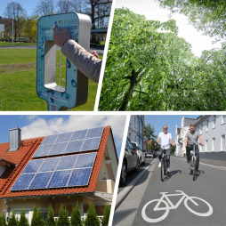 Fotocollage klimaatbescherming Bocholt Burgers kunnen nu ideeën indienen voor een betere klimaatbescherming in Bocholt.