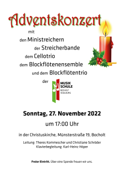  Plakat Adventskonzert 2022 