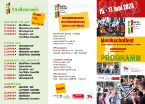 Flyer zum Musikschulfest