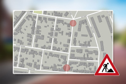 Afsluitingen aan de Moltkestraat De kruispunten aan de Moltkestraße worden achtereenvolgens afgesloten