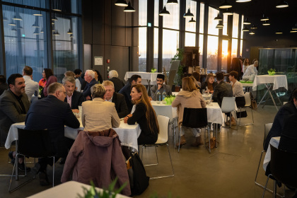 <p>80 Bocholters vierden het verbreken van de vasten in de Texilwerk Skylounge</p>