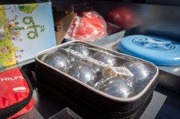  De Sportbox bevat verschillende fitnessapparaten en spelletjes  