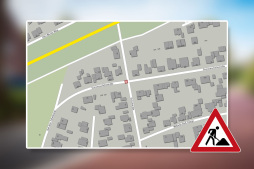 Volledige afsluiting vanwege rioleringswerkzaamheden in de Sonnenscheinstraße Volledige afsluiting vanwege rioleringswerkzaamheden in de Sonnenscheinstraße