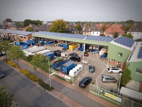 Het recyclingcentrum