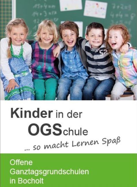 Info-Flyer über Offene Ganztagsschulen in Bocholt