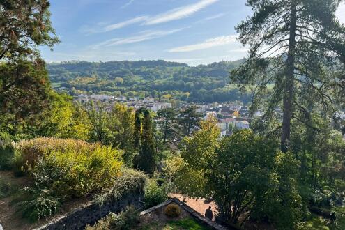 Ein Blick auf die Stadt Aurillac
