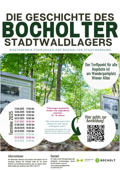 Plakat Entwurf Führungen Stadtwaldlager  Werner Loock (7.4 x 10.5 cm) (002)
