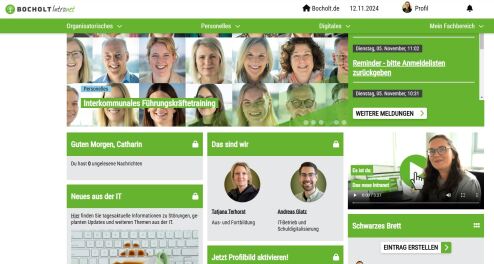 Intranet Startseite Intranet Startseite